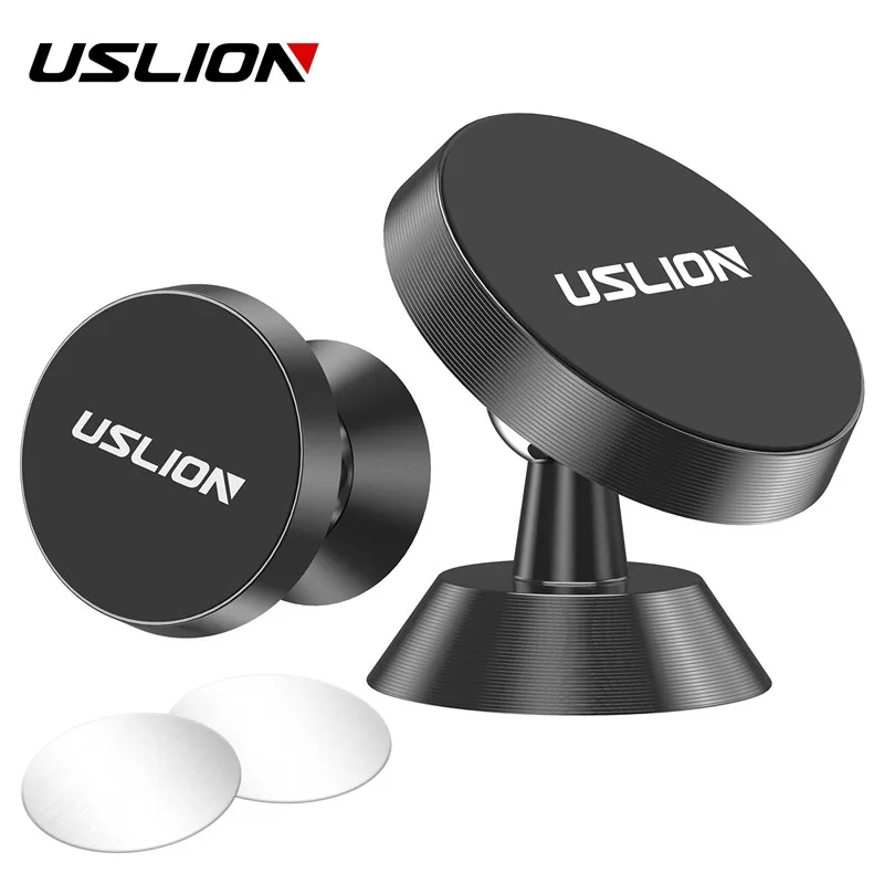 

USLION Universal Holder 360 Degree GPS Car Desktop Holder For iPhone 7 XS Max XR Samsung S8 Magnet Mount Holder Stand