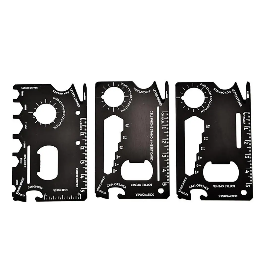 

Creative Multi-function Pocket Credit Card Outdoor Hunting Camping, Hiking, Hunting, etc Camping Black Tool outdoor tools
