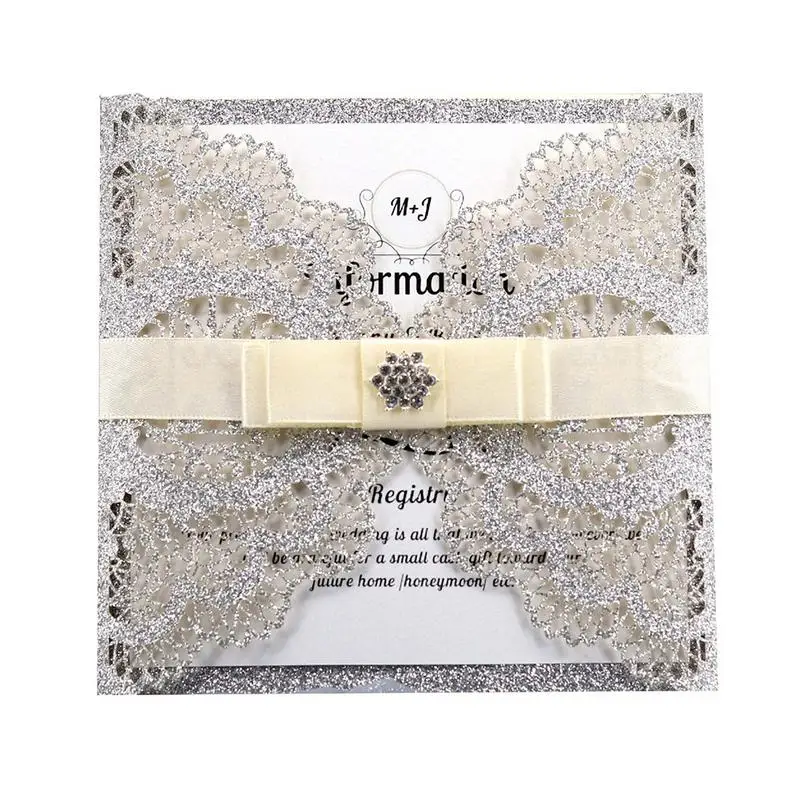  10PCS Hollow Greeting Cards Invitation Letter Cover Wedding Invitation Letter Party Supplies Invita - 33003782983