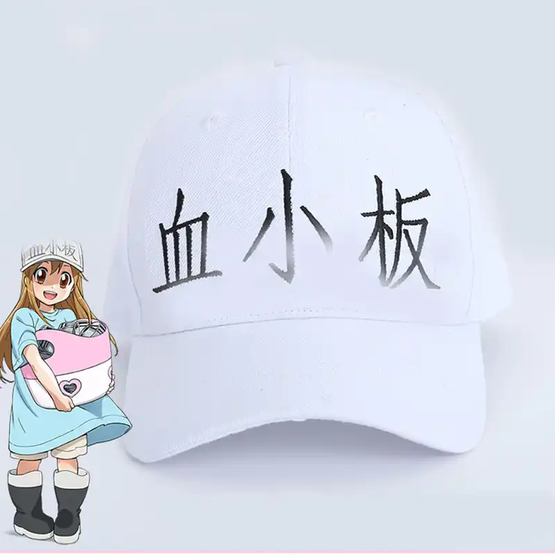 انمي ياباني Hataraku Saibou Ae3803 قبعة حمراء قبعة خلايا في العمل تأثيري خلايا الدم الحمراء Erythrocyte تأثيري قبعة الصفائح الدموية تقتل Boys Costume Accessories Aliexpress