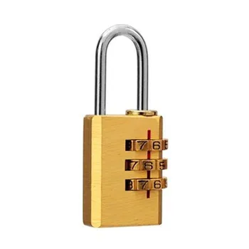 

5.4x2cm Password Padlock Padlock Solid Brass Lock Digit Combination Password Secret Code For Gym Padlock Travel Lock Tool