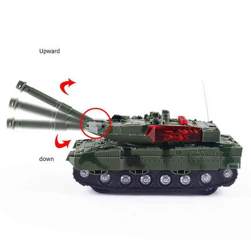 

RC Tank Car Toy 2019 4 Way Charging Remote Control Tank Simulation Model Tank Car Education Toys Walk New Tank Toys for children