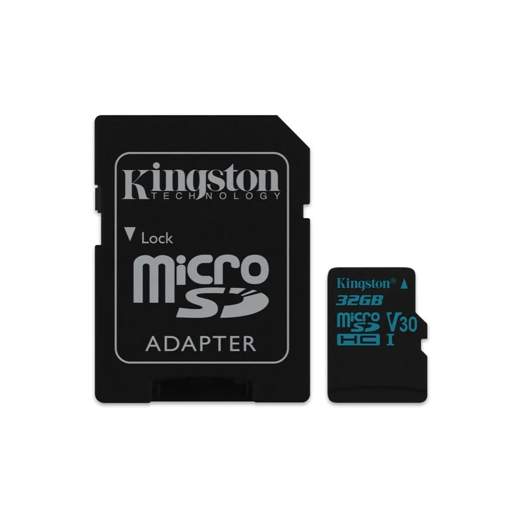 Kingston technology Canvas Go!, 32 ГБ, Microsdhc, Class 10, Uhs-i, 90 МБ/с./с, черный