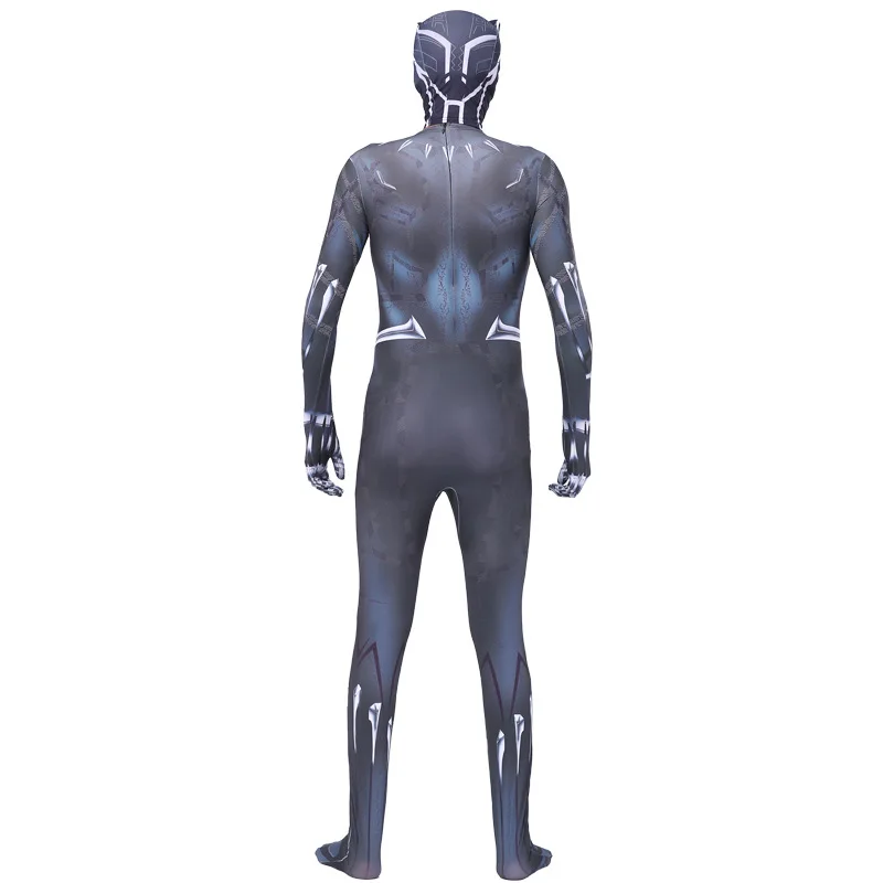 Skup Dzieci czarna pantera kostium chłopiec dorosłych mężczyzn czarna pantera dzieci przebranie na karnawał kombinezon body kostium na halloween dla dzieci
