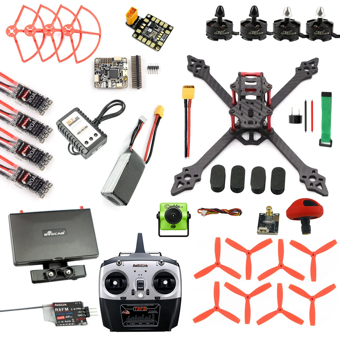 

XSR220 220mm 2.4G 8CH RC Racer Drone Brushless 3S Quadcopter Monitor Betaflight F4 Pro V2 V3 Caddx Turbo S1 Camera 5.8G VTX FPV