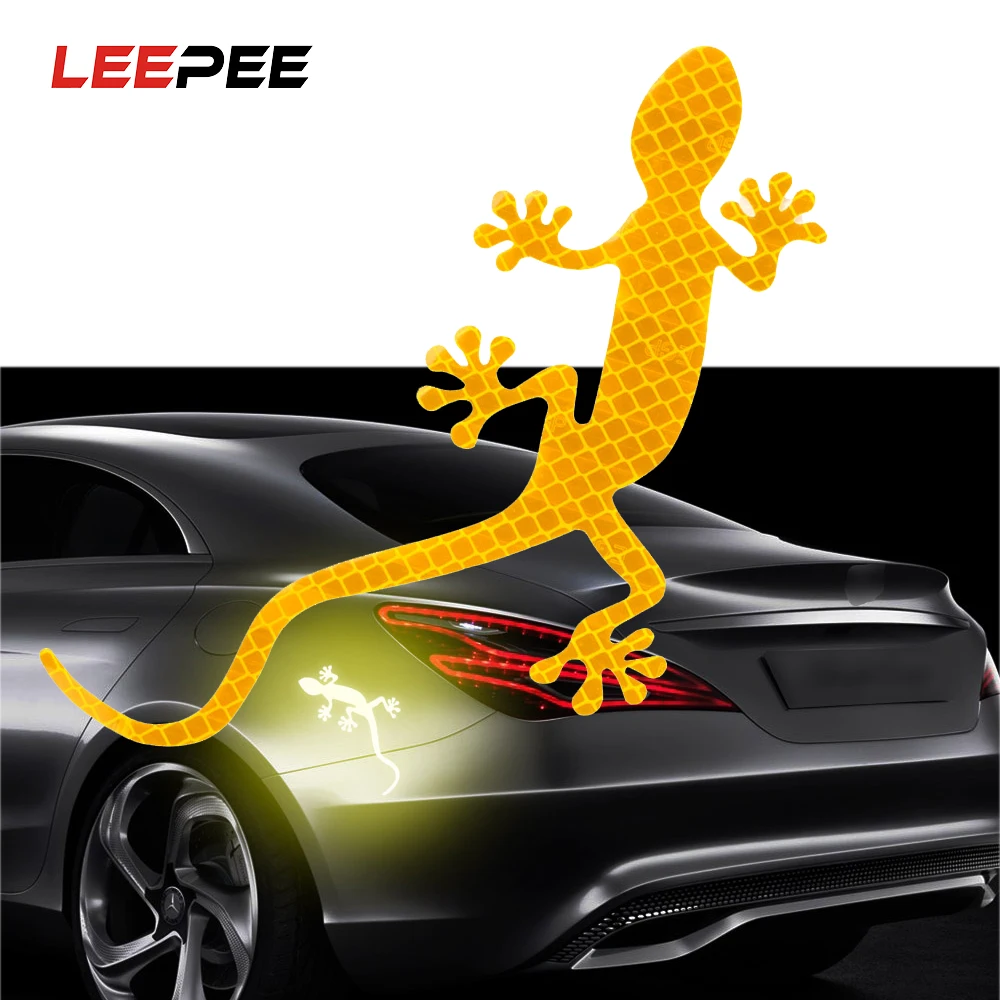 Светоотражающая полоса LEEPEE наклейка для автомобиля Gecko лента бампера