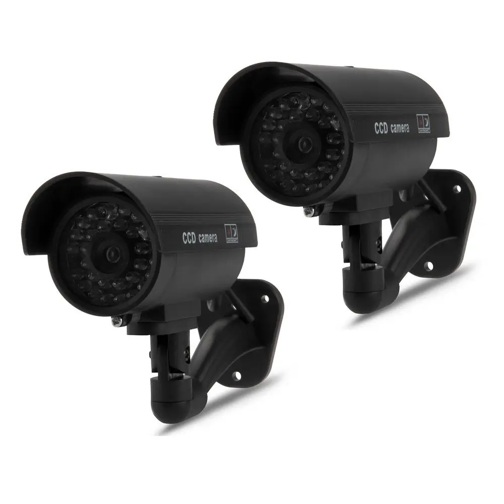 2*2600 Dummy Camera Surveillance Security System LED High Quality