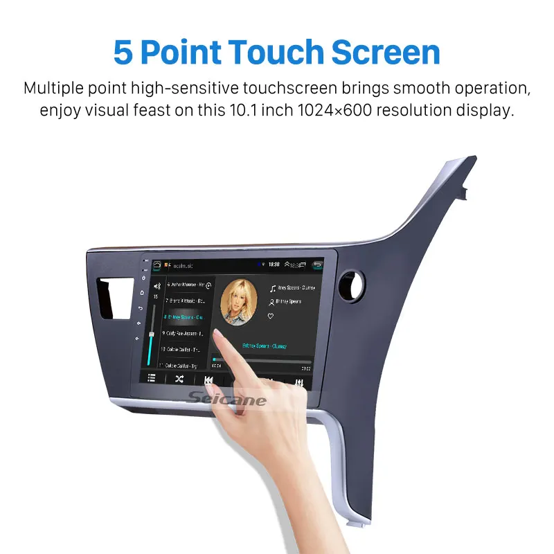 Seicane 10," Android 8,1 2Din автомобильный Радио мультимедийный плеер для Toyota Corolla RHD Wi-Fi головное устройство Поддержка камеры заднего вида