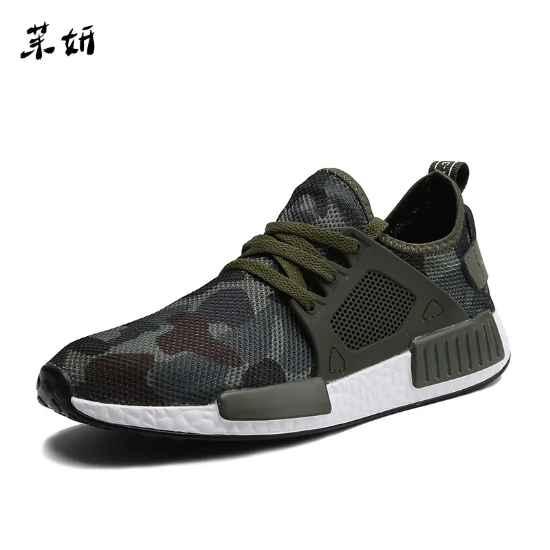 Billig Männer Beiläufige Laufende Schuhe Frühling Sommer Sneaker Mode Mann Schuhe Hombre Armee Grün Herren Schuhe Casual Camouflage Schuhe