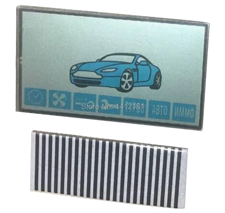 

Wholesale 4pcs/lot A91 Keychain LCD display for Russian 2-way Starline A91 lcd remote control key Fob with flexible cable