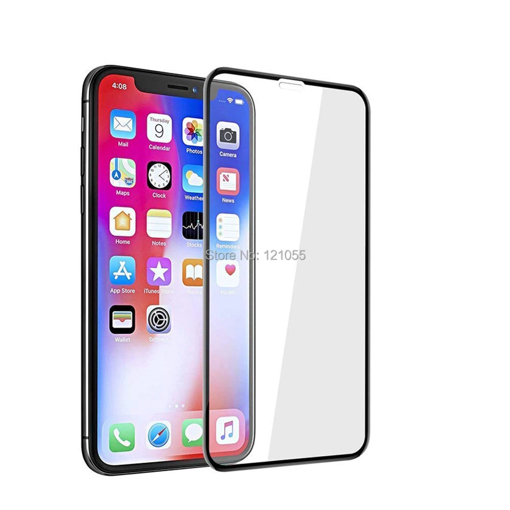 

Protective Full Cover Film Glass For iPhone XS Max XR X 8 7 6 6S Plus 5s Tempered Glass Screen Protector 1000pcs/lot wholesale