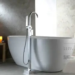 Напольные смесители ванна кран квадратный горячей и холодной воды смеситель с ручной душ хром черный цвет