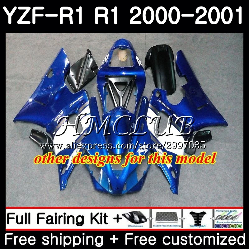 Корпус для YAMAHA YZF 1000 R1 2000 2001 рамка 19HC. 20 R 1 00 01 YZF1000 серебряное пламя YZFR1