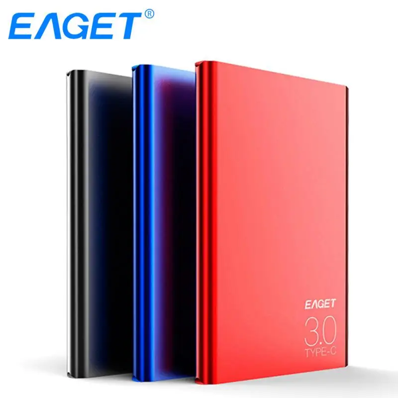 

EAGET G70-1TB TYPE-C Port USB3.0 External Mobile Hard Disk High Speed Transmission Hard Disk Super Light And Ultrathin Hard Disk