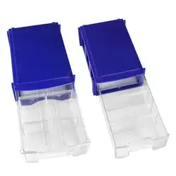 6 отсеков прозрачный ящик для хранения водостойкий пластиковый ящик для хранения для винта аппаратные средства инструмент Органайзер