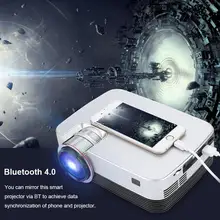 Портативный светодио дный мини 1080P HD домашний проектор Wi-Fi Bluetooth 4,0 HDMI 3,5 мм для Android 7,1 110-240 В нам /UK/EU/AU опционально