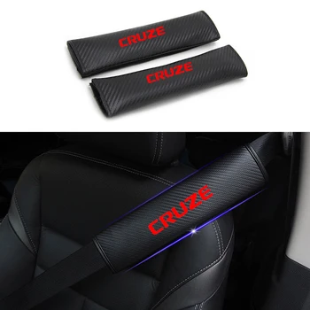 

2PCS PU Reflective Car Seat belt shoulder Pads Safe Seat Belt Cover For Chevrolet CRUZE Car Styling Auto Parts