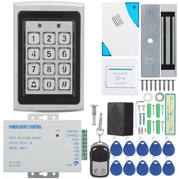 

Electric Magnetic Door Lock Access Control Card Password Door Security System Kit