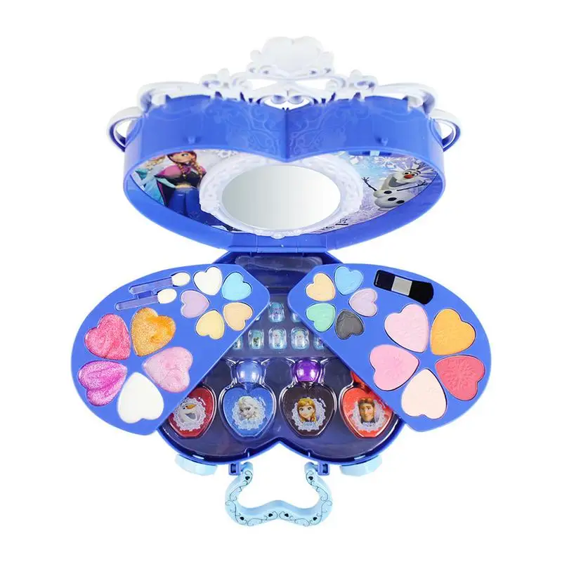 39Pcs Cosmetic Kit for Disney Frozen Magic Mirror Series Makeup Set for Girls Practice Make Up Toy Ornaments 39Pcs Cosmetic Kit for Disney Frozen Magic Mirror Series Makeup Set for Girls Practice Make Up Toy Ornaments