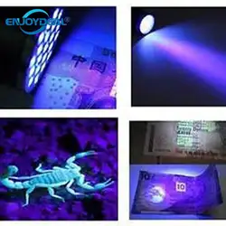 9 Светодиодный УФ фонарик светильник ультрафиолетовый светильник мини Ультрафиолетовый uvblack светильник вспышки светильник маркер с