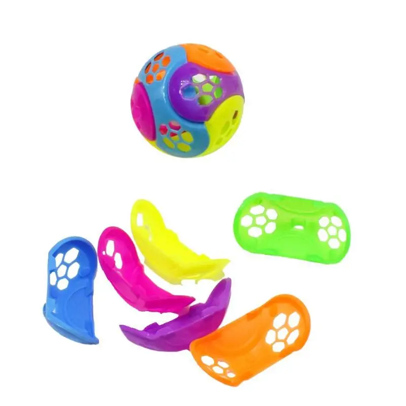 

6pcs DIY Assembled Building Blocks 3D Intelligence Ball Capsule 3D Labyrinth Magic Intellect Ball Balance Puzzle Toy gift