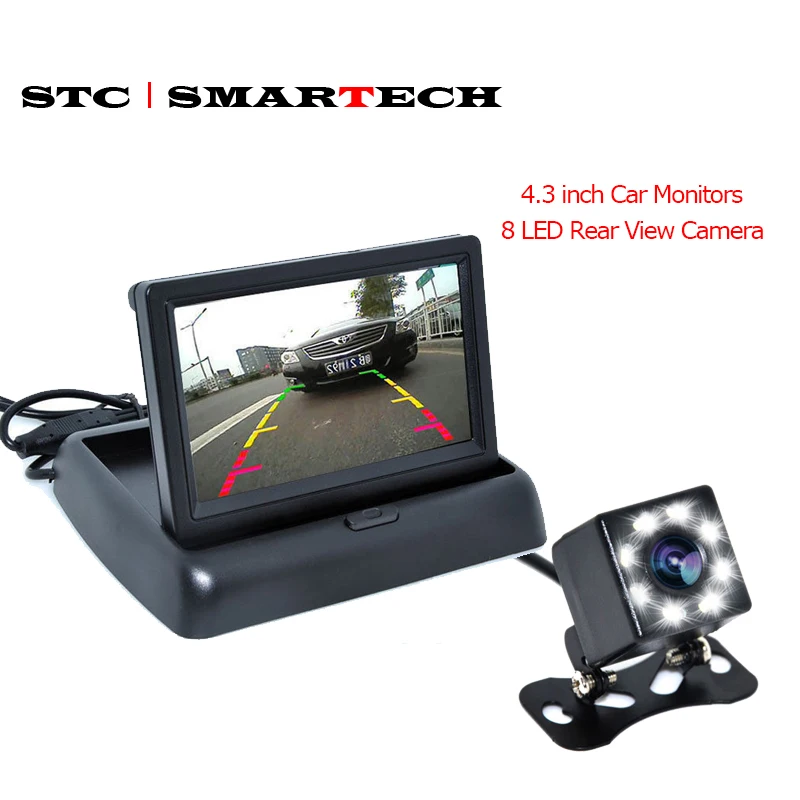 SMARTECH автомобильный монитор 4 3 дюймовый ЖК экран для камеры заднего вида комплект