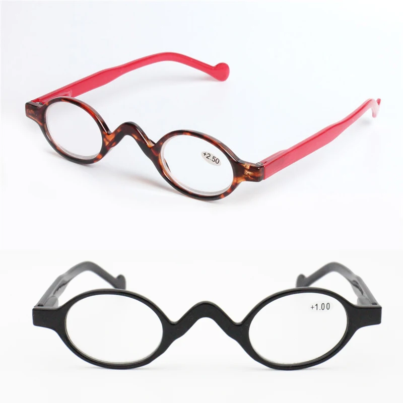 Fashion Rectro Small Size Reading Glasses Little Ellips Shape Builtin