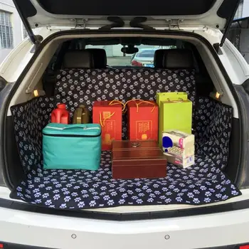 

Pet Carrier Dog Car Seat Cover Waterproof Oxford Cloth Pattern Trunk Mat Pet Dogs Cat Cushion Pad Pet Travel Accessories