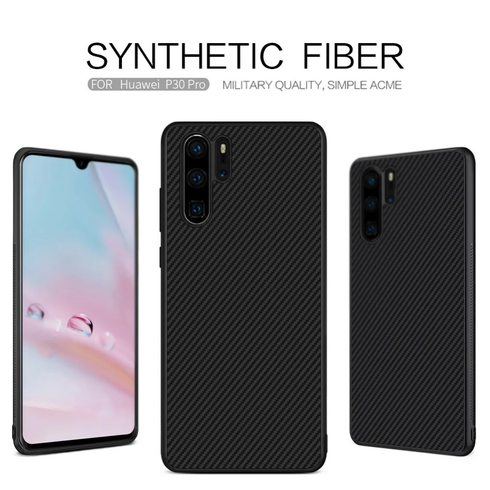 Чехол NILLKIN для Huawei P30 Pro чехол из углеродного синтетического волокна Пластиковая