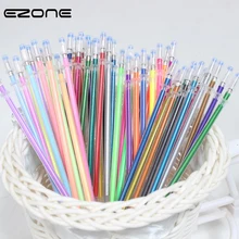 EZONE 12/24/36/48 Цвета флэш-гелевая ручка Выделите милые Карамельный цвет блестящими пополнения чернил для маленьких детей с изображением граффити поставок