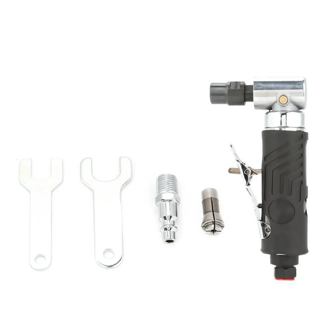 

1/4'' Angle Air Die Grinder Pneumatic Cut Off Polisher Cleaning Machine Cutting Tool With Spanner Wrench