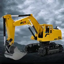 Беспроводной пульт дистанционного управления инженерный 5CH 4 Shovelloader RC колесный функциональный экскаватор RC экскаватор и светильник Модель электронной игрушки