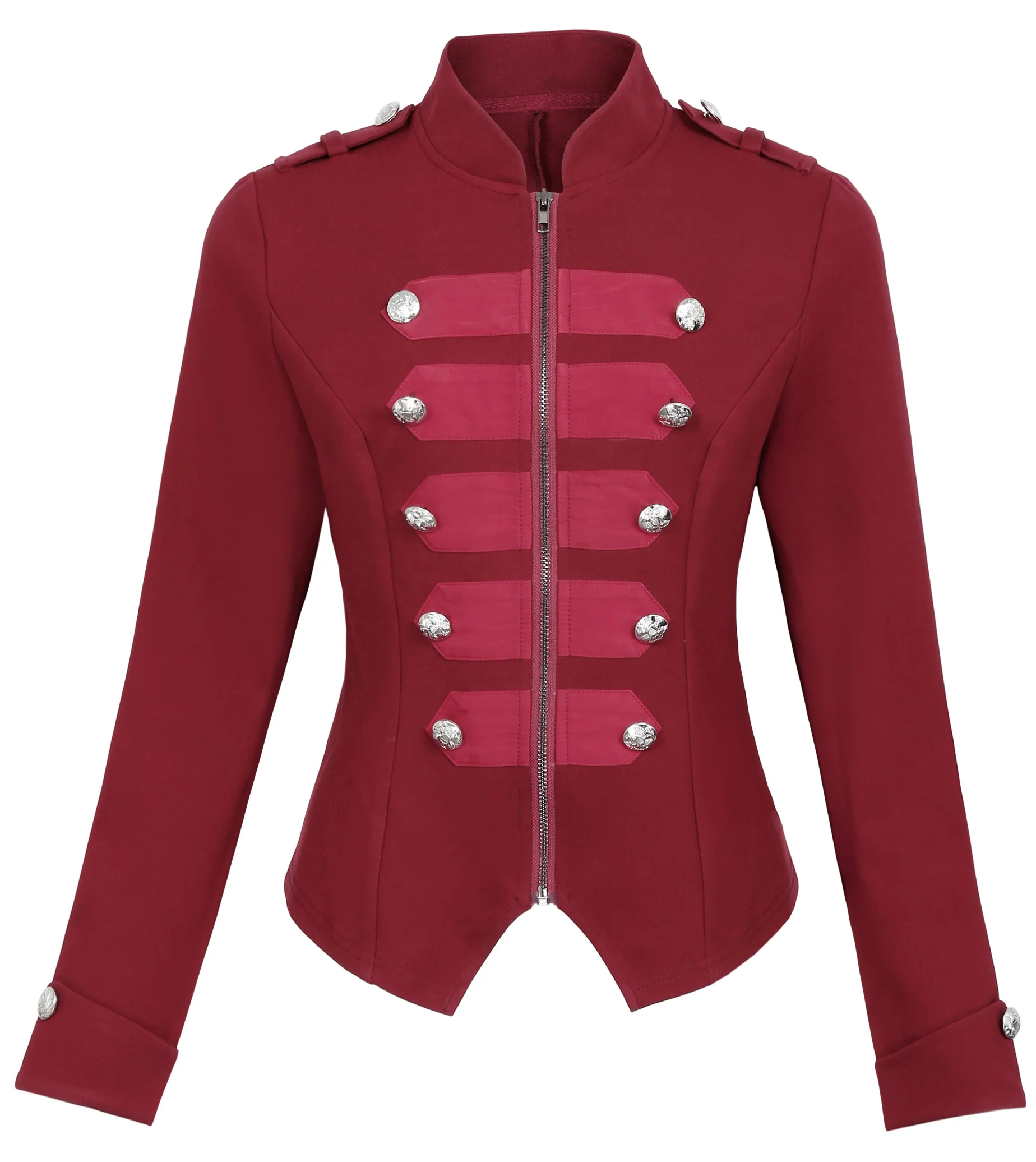 red short jacket womens