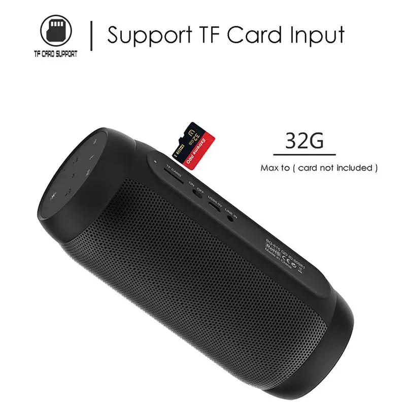 Bluetooth Колонка AEC BQ 615 PRO с цветными светодиодными лампами Hi Fi стерео беспроводная