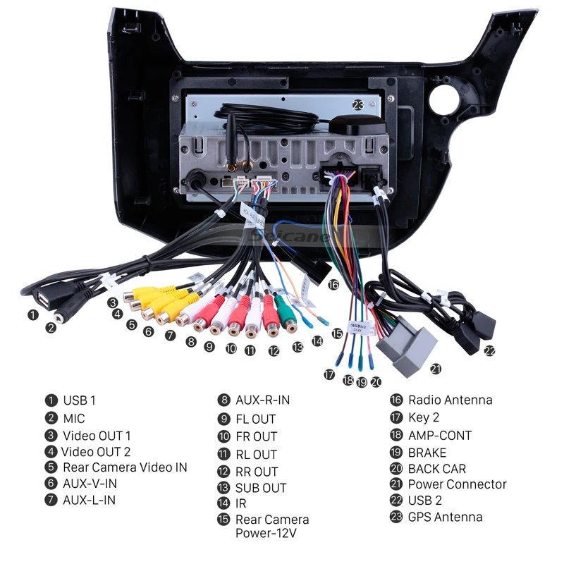 Flash Deal Seicane 10.1 inch Android 8.1/8.0 1Din Car Radio For 2007-2013 Honda FIT Touchscreen GPS Multimedia Player Wifi Head Unit 4