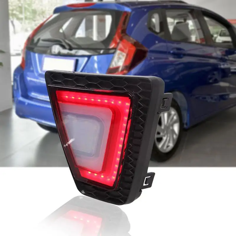 

2Pcs 24 LED Rear Bumper Reflector Tail Brake Stop Running Turning Light LED Fog Warning Light For Honda Decorative Accessories