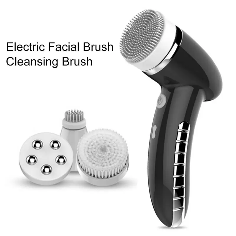  4 En 1 cepillo de limpieza facial de lavado seguro de 100% para mujeres eléctrico IPX6 aparato eléc