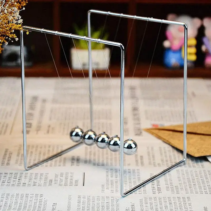 

2019 NEW Cool metal ball decoration metal stents Newton pendulum balls for desk ornaments bumper ball pool balls