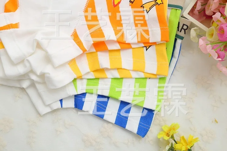 4 teile/los Rakete Streifen Gekämmte Reine Baumwolle Kinder Unterhosen Catamite Gerade Winkel Unterwäsche Unterhose Kind Baby Shorts