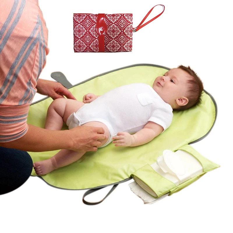 متعددة الوظائف المحمولة الطفل حفاضات تخزين حقائب طوي للماء حفاضات حصيرة حفاضة بَوْل التمريض حقيبة رعاية الطفل لأبي و مو