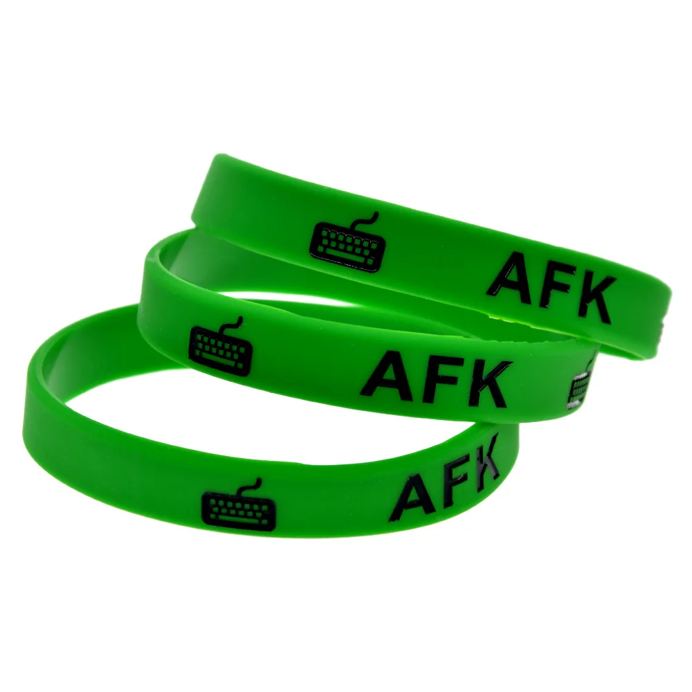 1 шт. AFK с клавиатурой силиконовый браслет зеленый для геймеров|Браслеты шармами| |