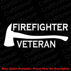 Пожарный Ветеран пожарная станция виниловые наклейки стикер окна автомобиля ноутбука мотоцикла стикер s 15 см
