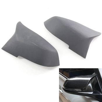 

Car Primed Black Unpainted Wing Mirror Cover Cap Fit For BMW F30 F32 2013-2018 M3 M4 Style