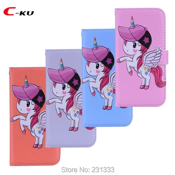 

Unicorn Mirror Wallet Leather Pouch Case For LG G5 G6 G7 ThinQ V30 V40 MOTO G6 PLUS PLAY Star Angel Stand ID Card Cover 100PCS