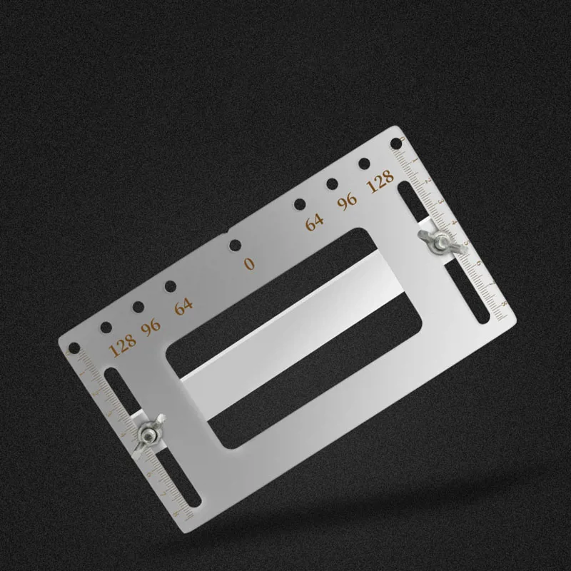 Stainless Steel Door Furniture Handle Hole Punch Locator Wood Drilling Anchor Guide Drilling Woodworking Tools