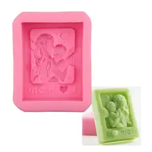 Mother's Day Gift Silicone Soap DIY Mould Candle Making Mold Handmade Art Craft Ornaments Soap DIY 3D Mold Cake Baking Tool nicole silicone soap mold rectangle white liner mould for handmade making tool