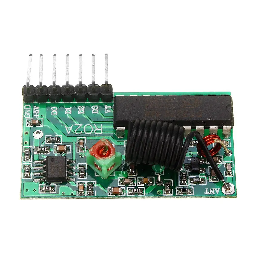 

LEORY 315Mhz 433Mhz 4CH DC 5V Wireless Remote Control Receiver Module IC 2262/2272 Key For wireless remote control
