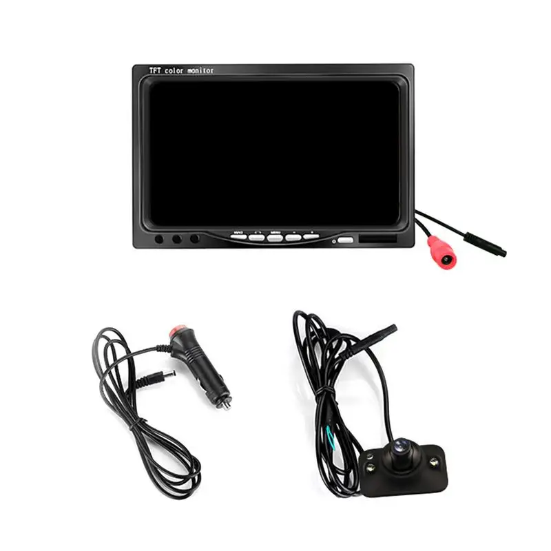 

7 Inch Car Display 1089 HD LED Photosensitive Car Camera Side View Reversing Image System For All 12V Cars, Trucks, RVs, Etc.