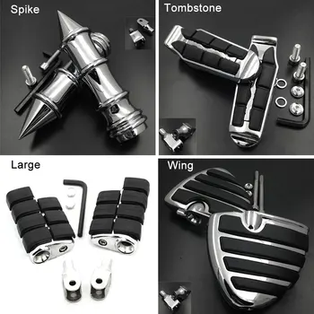 

Spike Front Foot Pegs For 96-04 Honda Magna 750 VF750C / 96-07 Shadow VLX 600 VT600C CD Deluxe footpeg Rest Pedal Billet Rubber