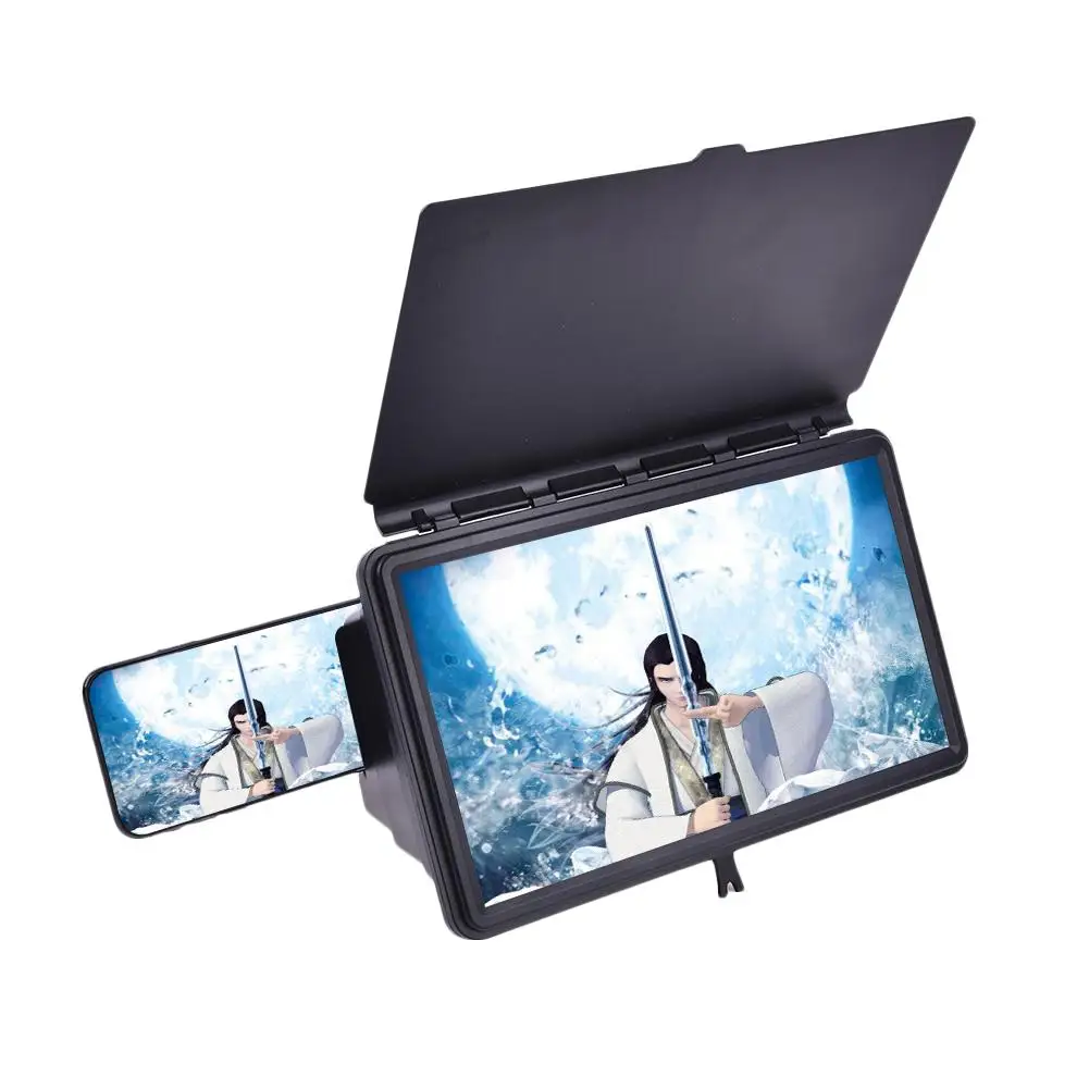 

12-inch 1:1 Screen Dispenser Anti-reflective Mobile Phone Amplifier Large Screen Projector Mobile Phone Screen Amplifier